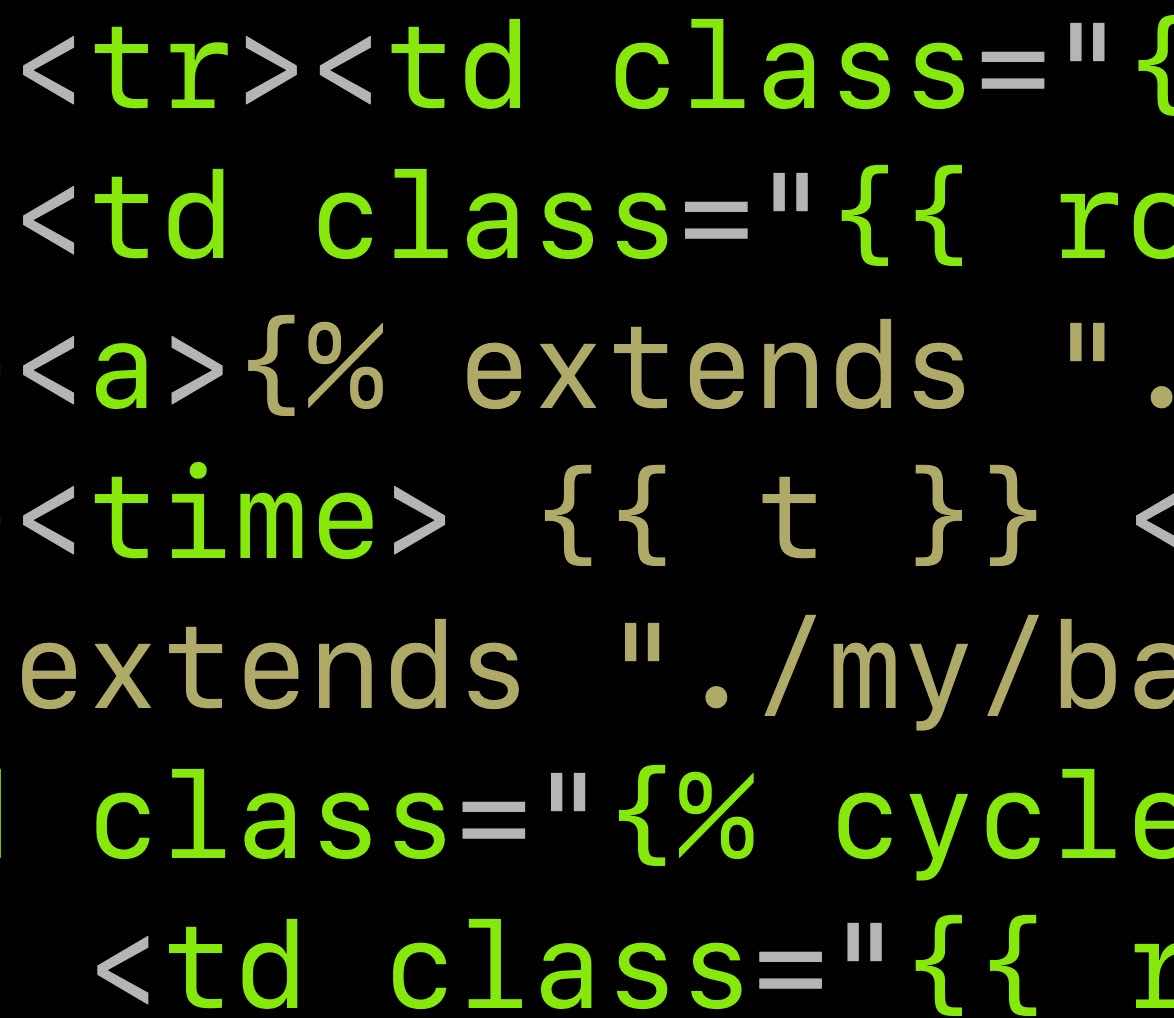 Zoomed in Django template code