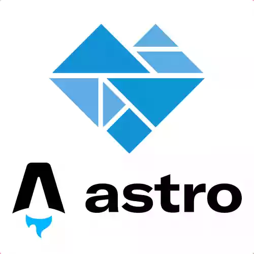 The Elm logo and the Astro logo